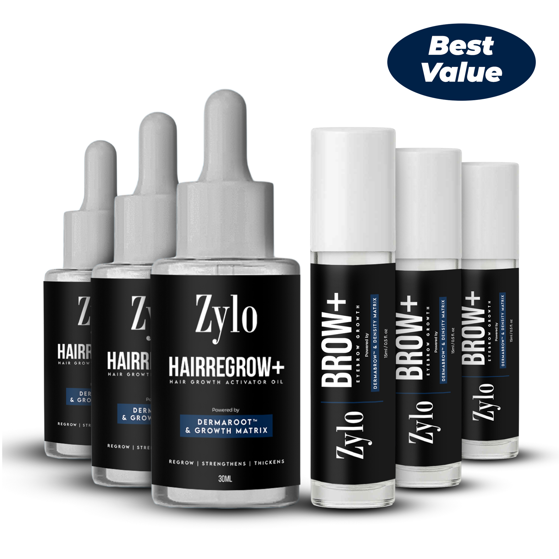 Zylo Hair & Brow Growth Bundle
